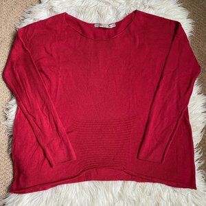 RPS Addict Red Crewneck Long Sleeve Knit Sweater M